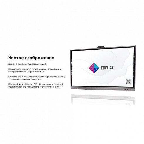 Интерактивная панель EDFLAT EDF75CT E3