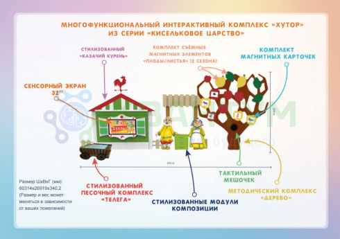 Многофункциональный интерактивный комплекс «Хутор» из серии «Кисельковое царство»